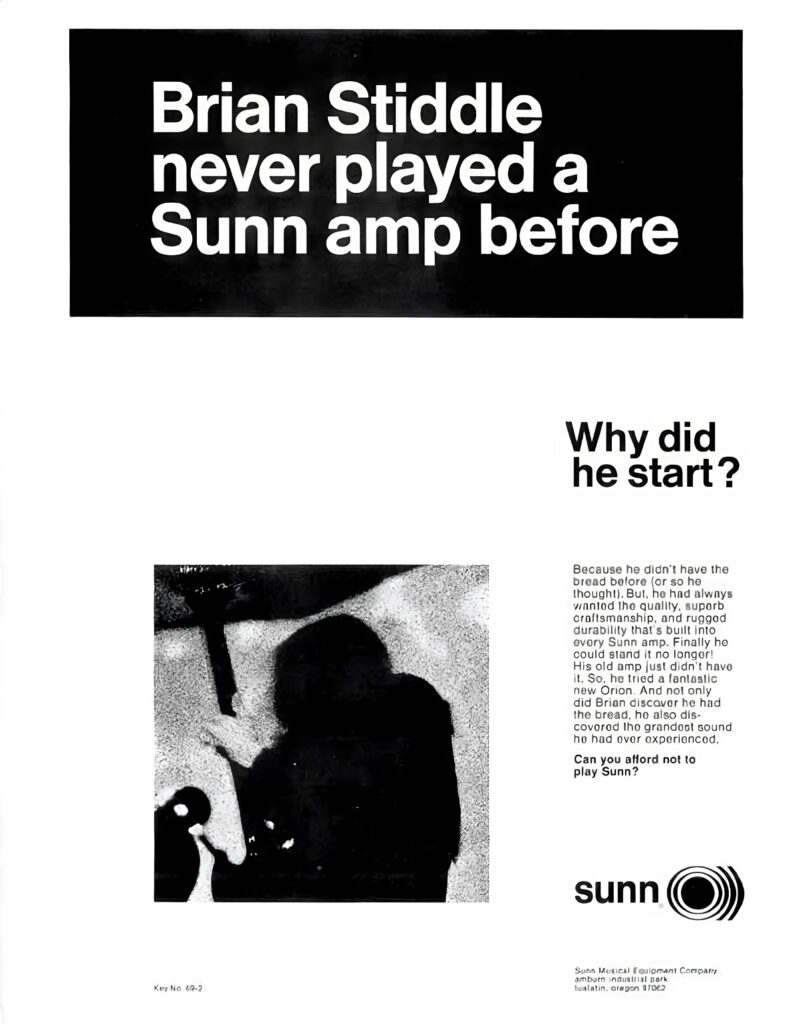 Vintage Sunn Amp Print Advertising