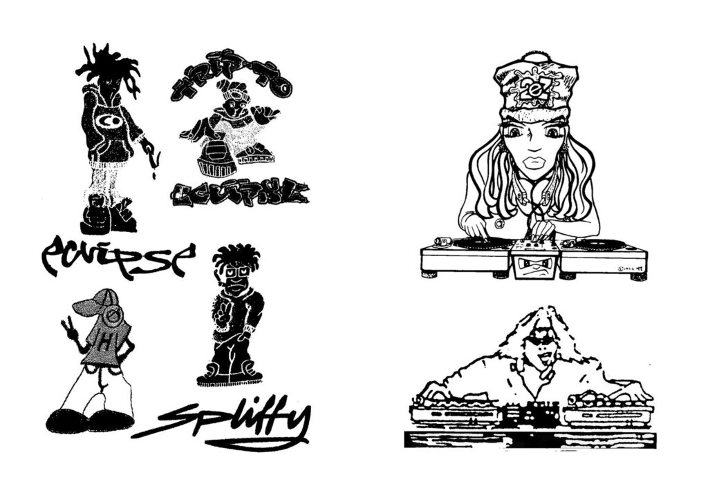 90s UK Jungle Underground Rave Illustration