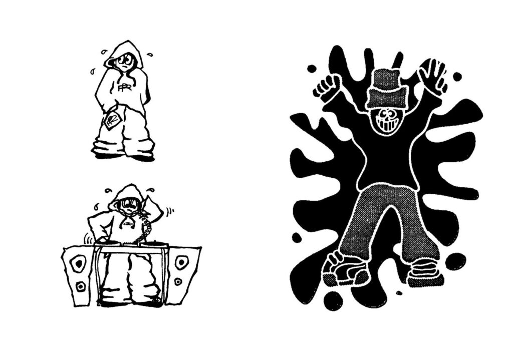 90s UK Jungle Underground Rave Illustration
