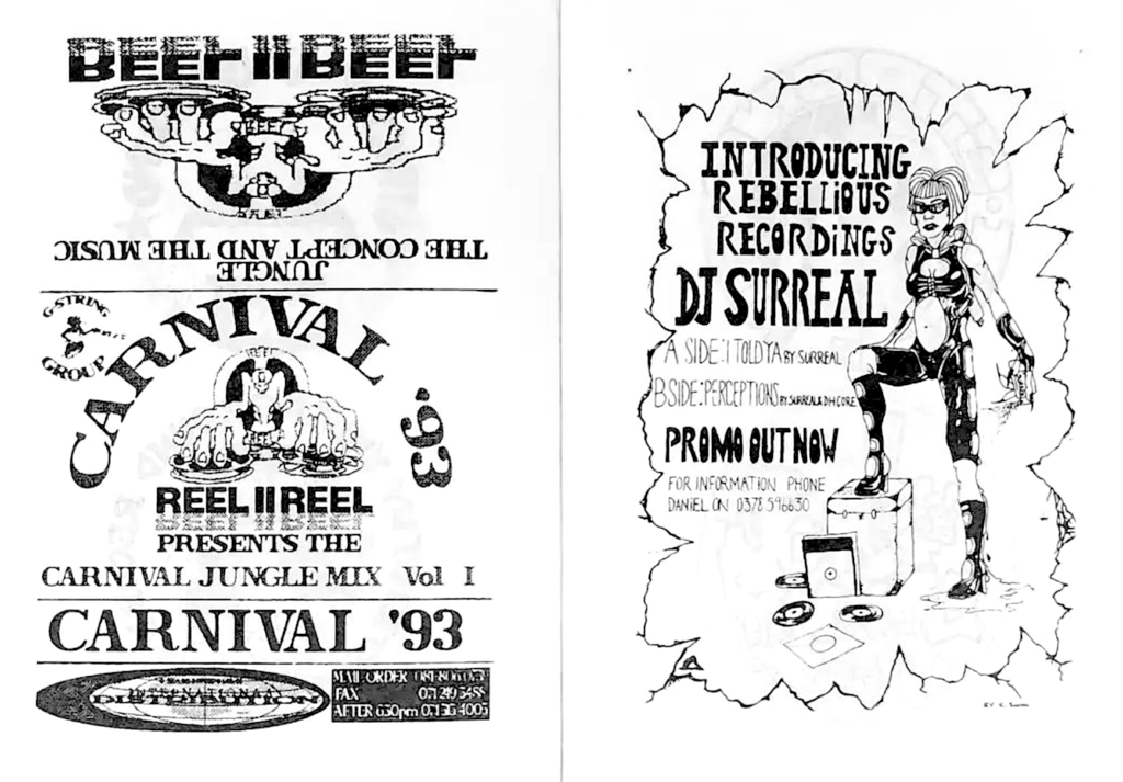 90s UK Jungle Underground Rave Illustration