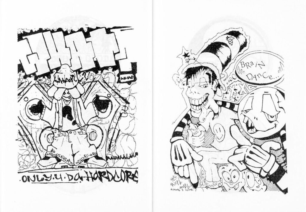 90s UK Jungle Underground Rave Illustration