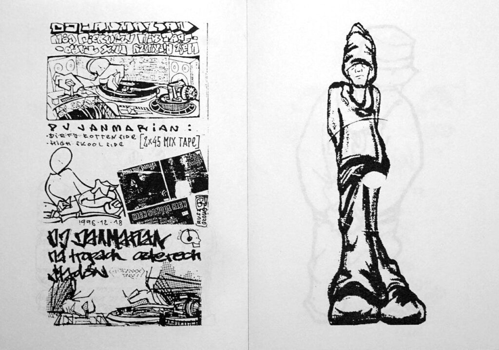 90s UK Jungle Underground Rave Illustration