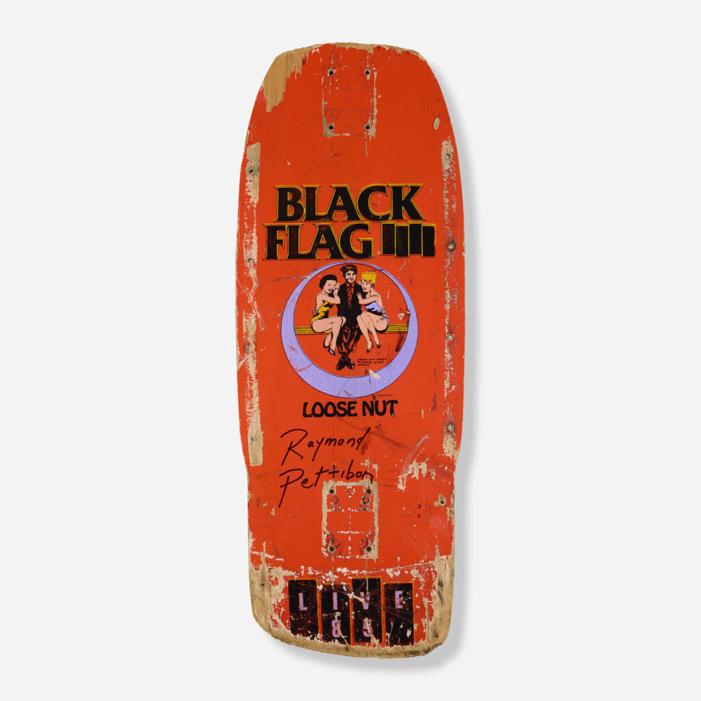 Flyers and art from the 80s California hardcore punk scene by illustrator and frequent Black Flag collaborator Raymond Pettibon
