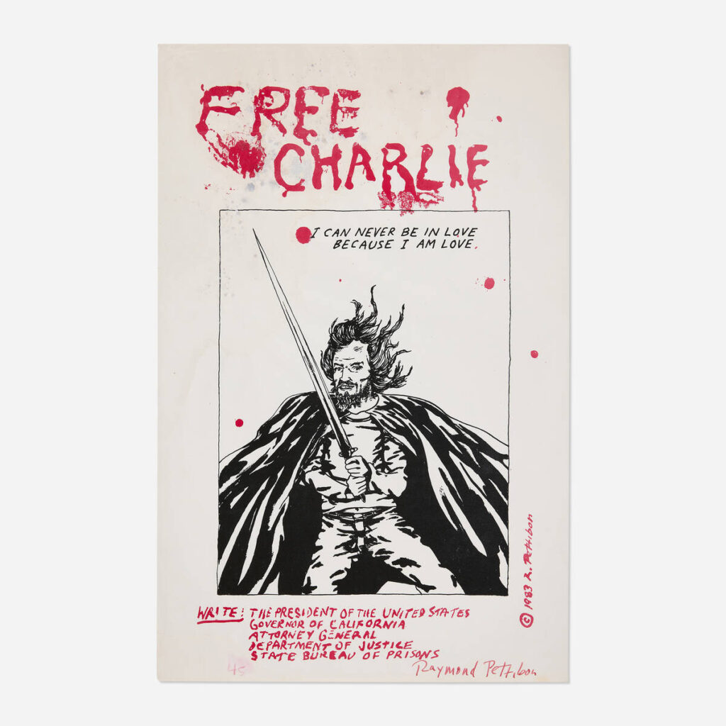 Flyers and art from the 80s California hardcore punk scene by illustrator and frequent Black Flag collaborator Raymond Pettibon