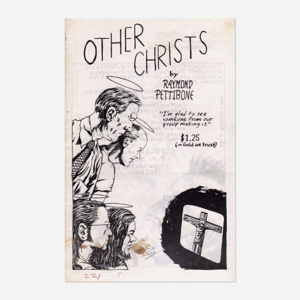 Flyers and art from the 80s California hardcore punk scene by illustrator and frequent Black Flag collaborator Raymond Pettibon