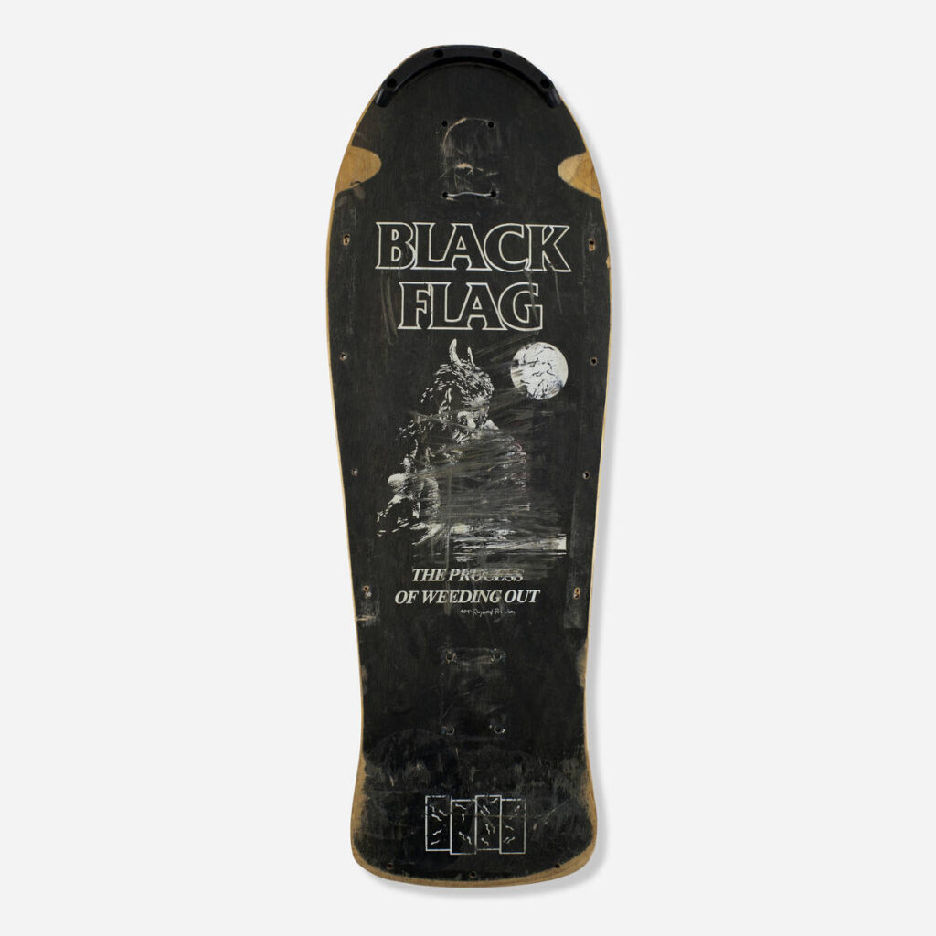 Flyers and art from the 80s California hardcore punk scene by illustrator and frequent Black Flag collaborator Raymond Pettibon