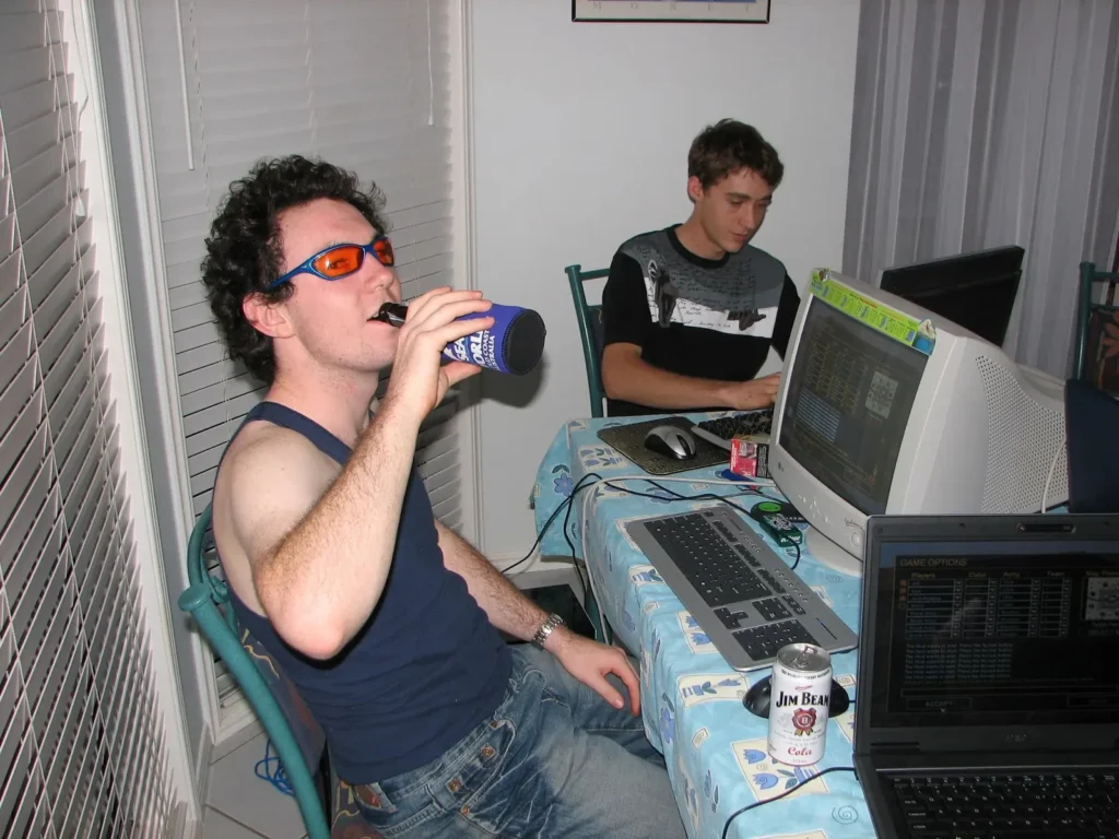 LAN party multiplayer gaming classic photo