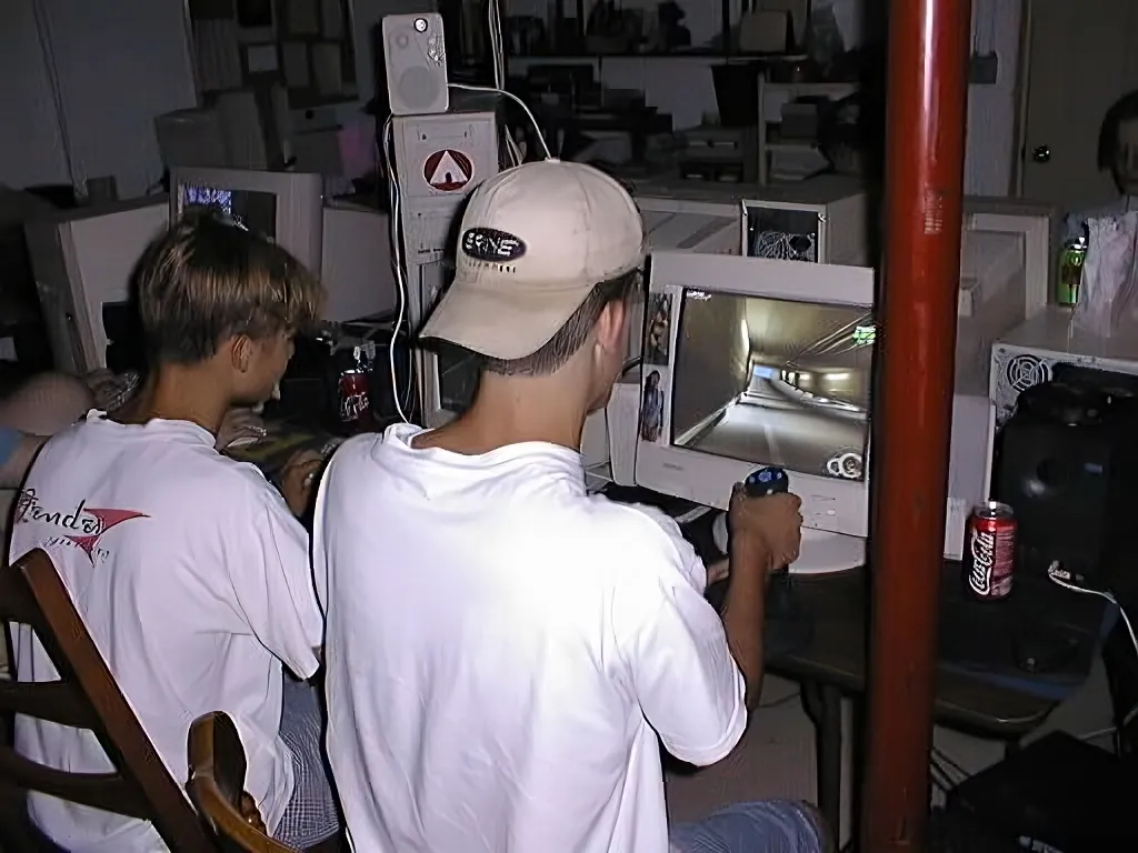 LAN party multiplayer gaming classic photo