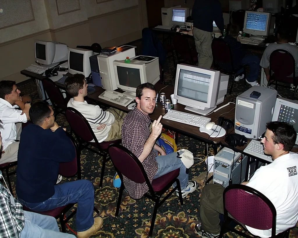 LAN party multiplayer gaming classic photo
