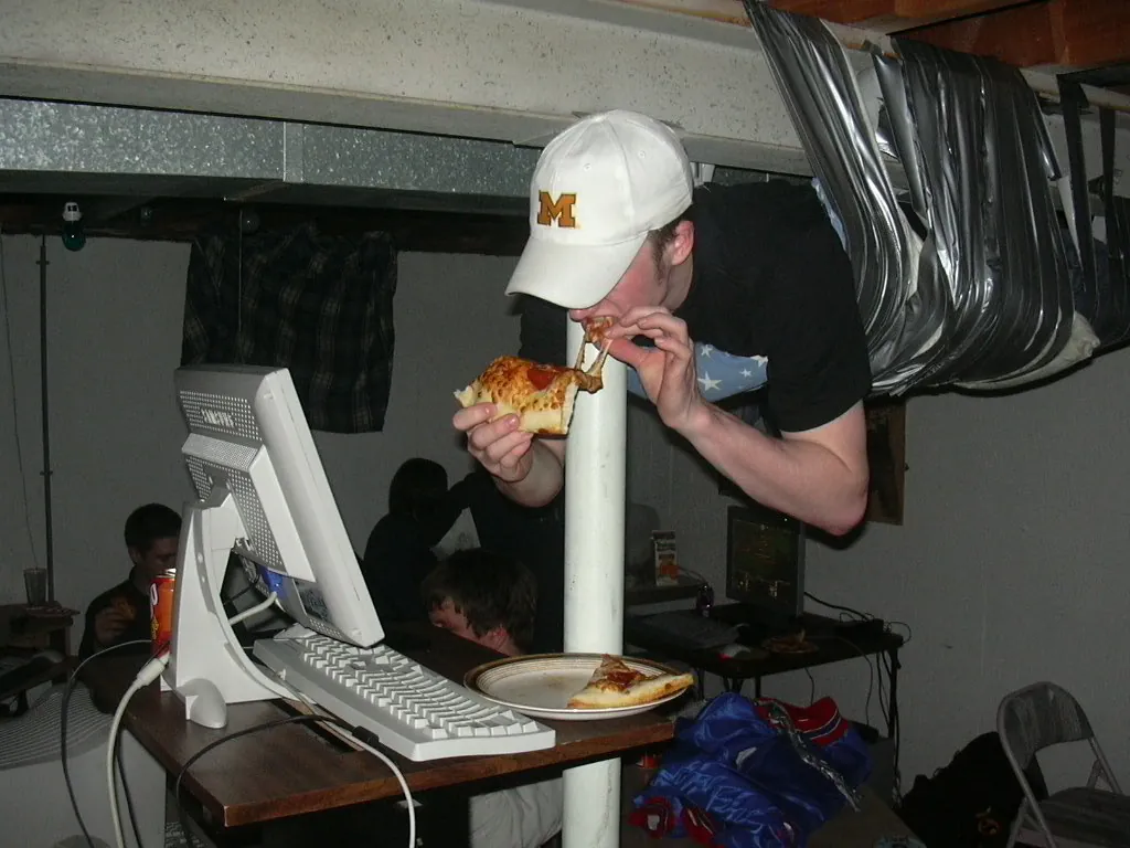 LAN party multiplayer gaming classic photo