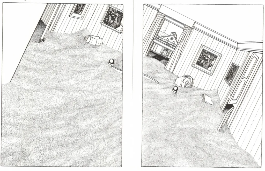 Avant-garde graphic novel The Cage by Canadian artist Martin Vaughn-James