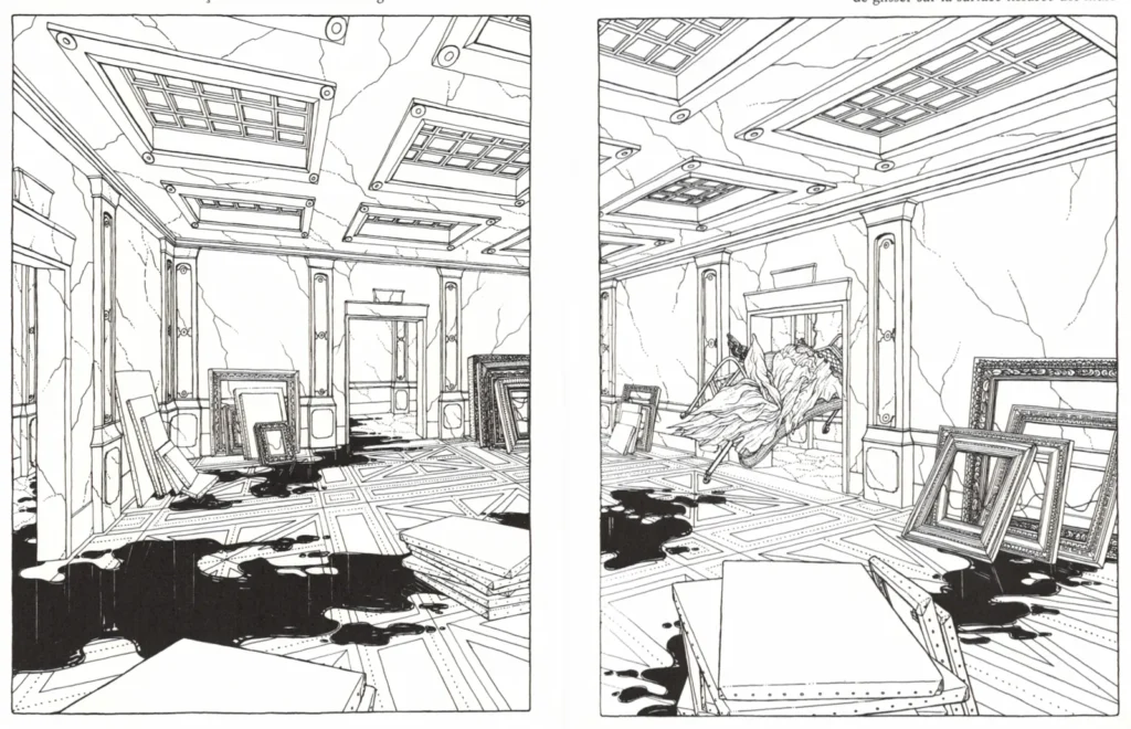 Avant-garde graphic novel The Cage by Canadian artist Martin Vaughn-James