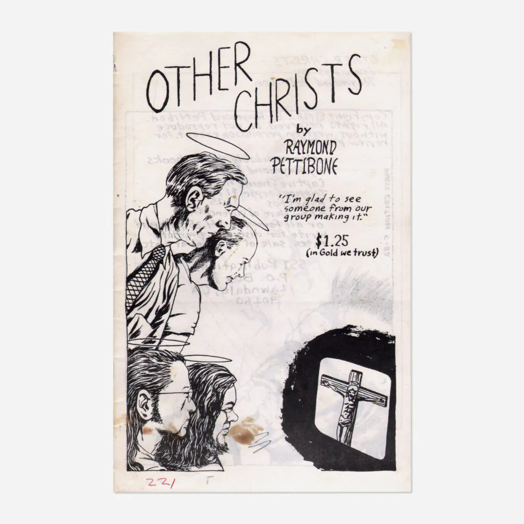 Flyers and art from the 80s California hardcore punk scene by illustrator and Black Flag collaborator Raymond Pettibon