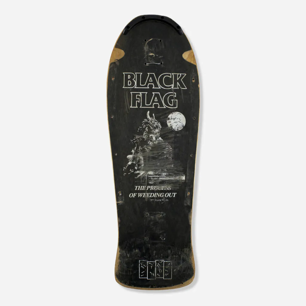 Flyers and art from the 80s California hardcore punk scene by illustrator and Black Flag collaborator Raymond Pettibon