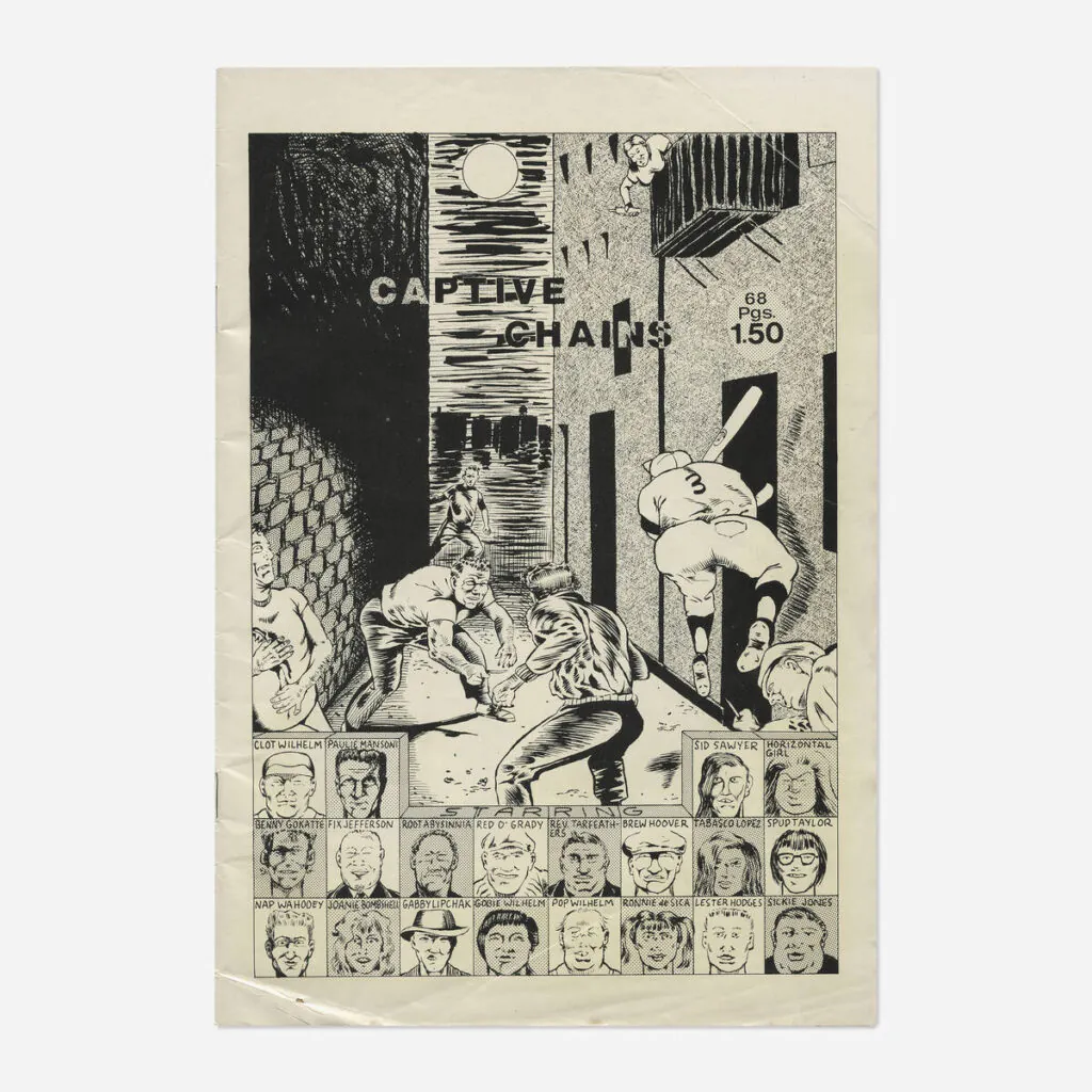 Flyers and art from the 80s California hardcore punk scene by illustrator and Black Flag collaborator Raymond Pettibon