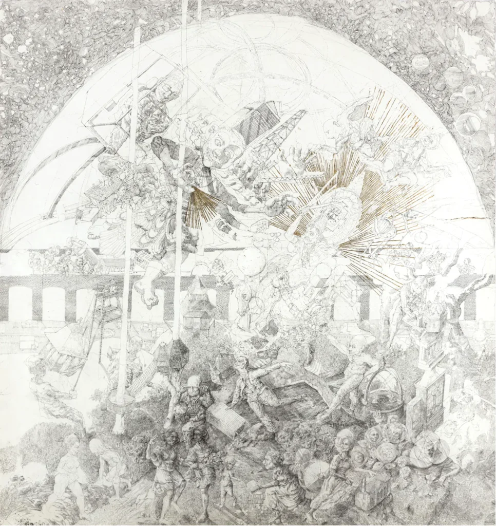 UK East London Artist Louis Pohl Koseda Surreal Realist Drawings