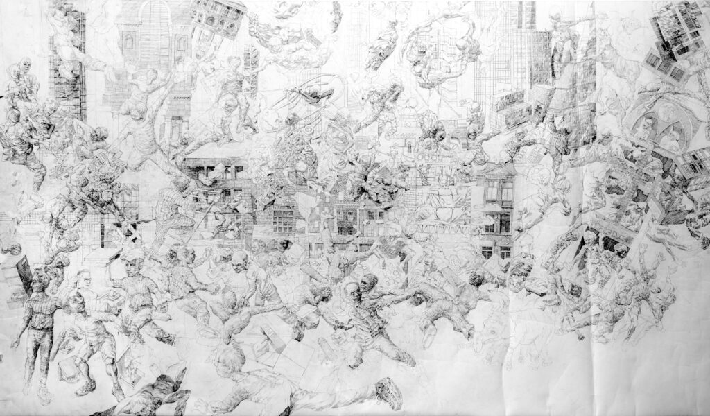 UK East London Artist Louis Pohl Koseda Surreal Realist Drawings
