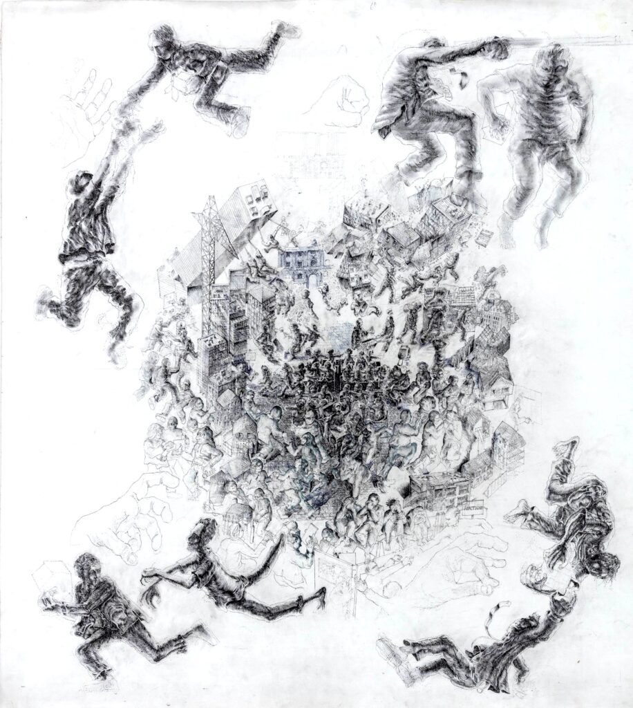 UK East London Artist Louis Pohl Koseda Surreal Realist Drawings