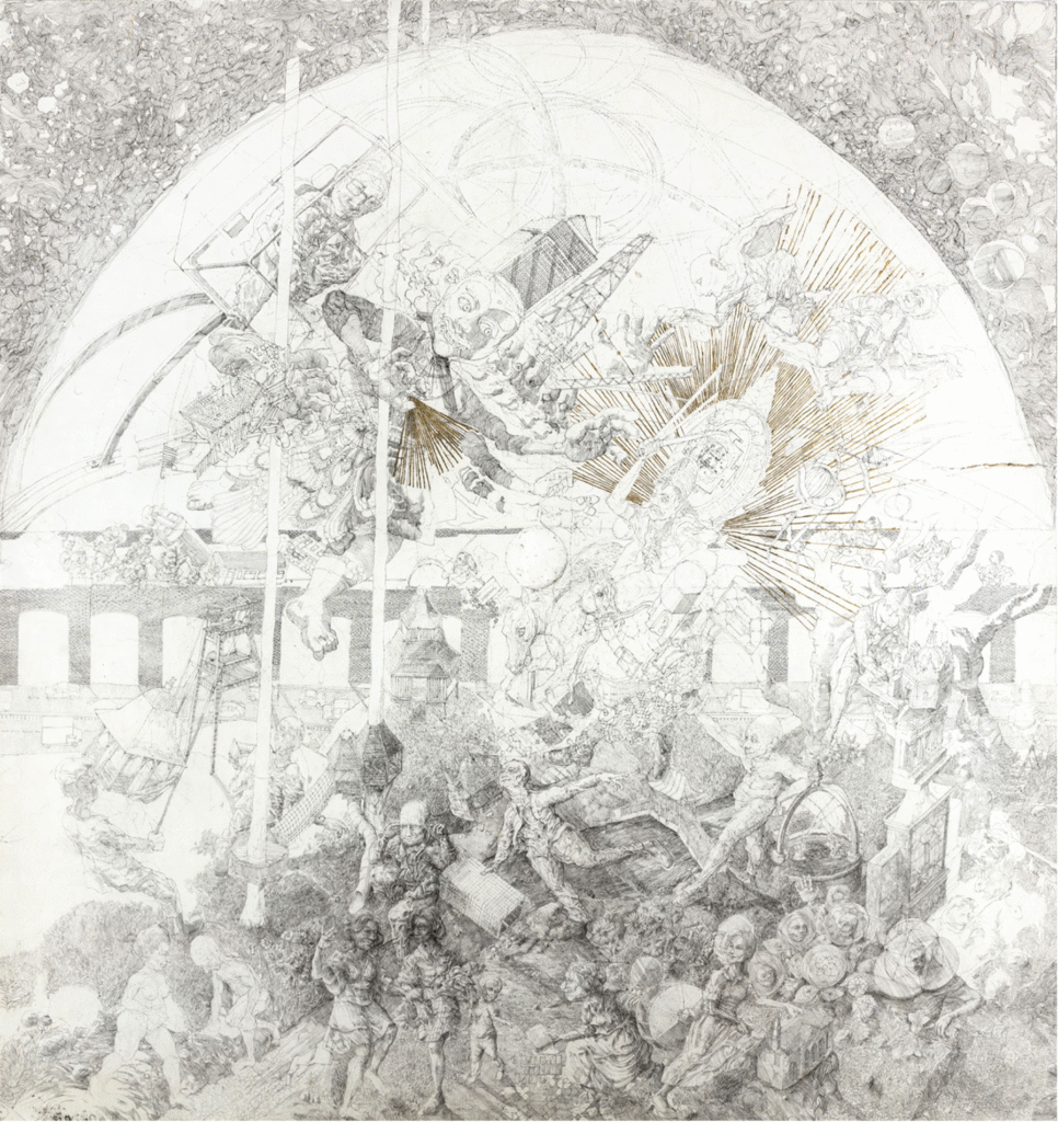 UK East London Artist Louis Pohl Koseda Surreal Realist Drawings