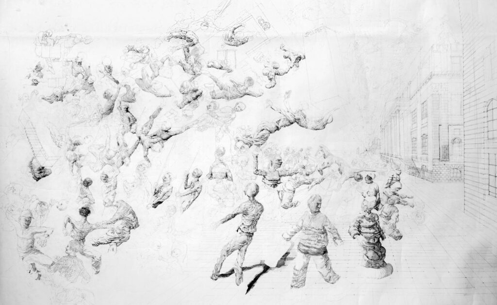 UK East London Artist Louis Pohl Koseda Surreal Realist Drawings