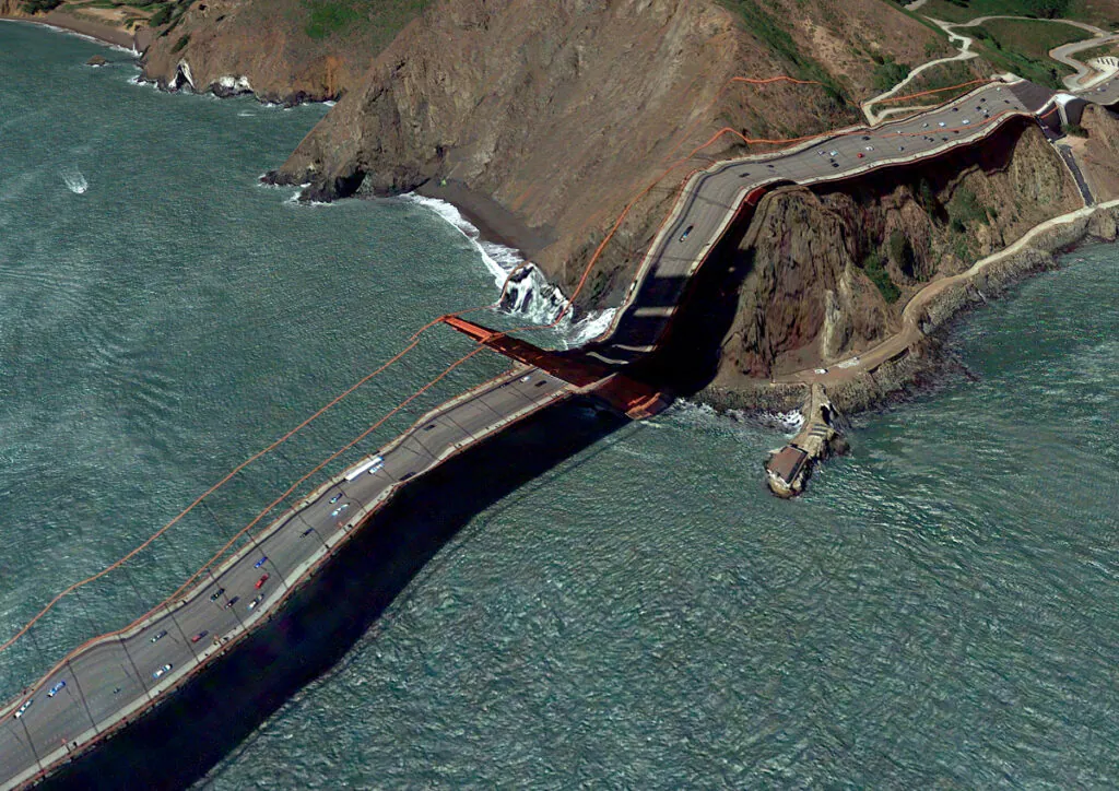 Clement Valla Google Earth Glitch Art