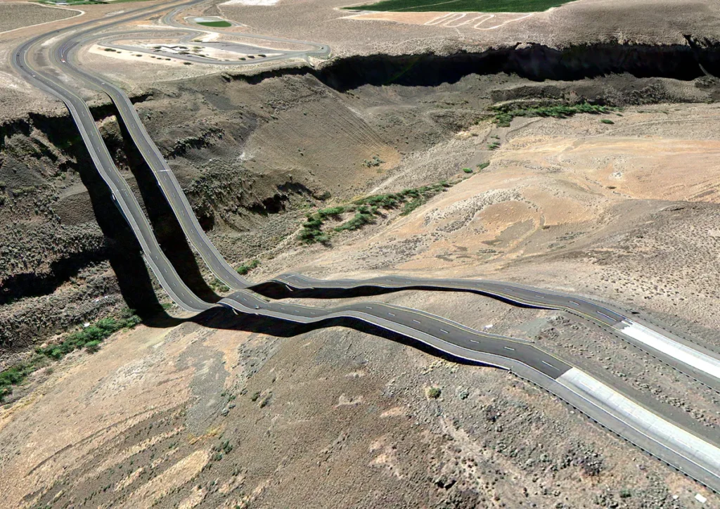 Clement Valla Google Earth Glitch Art