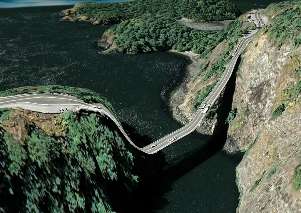 Clement Valla Google Earth Glitch Art