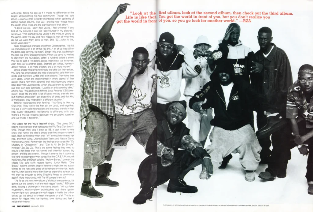 Wu Tang Clan for The Source Magazine, January 2001