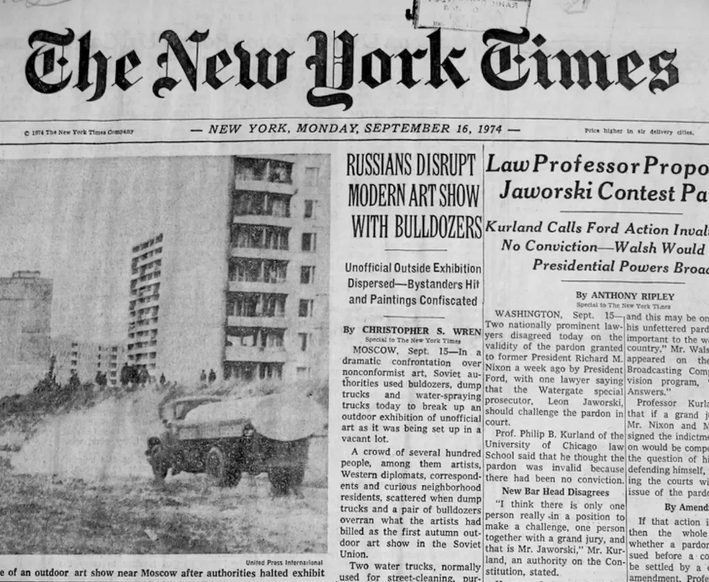 Soviet Art Bulldozer Exhibition