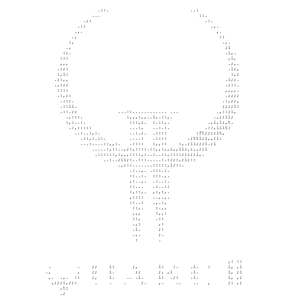 Video game guide ASCII art