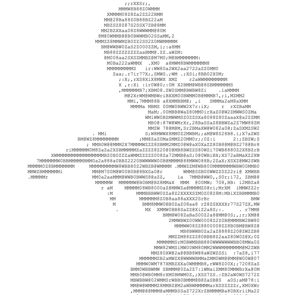 Video game guide ASCII art