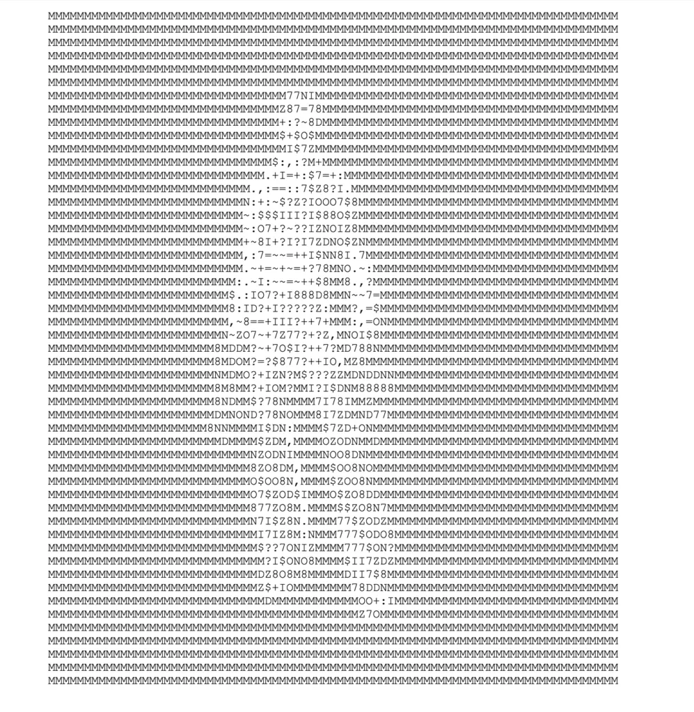 Video game guide ASCII art