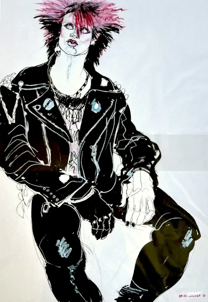 Jo Brocklehurst Punk Fashion Illustration