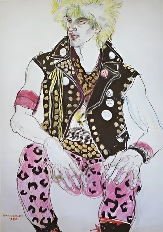 Jo Brocklehurst Punk Fashion Illustration