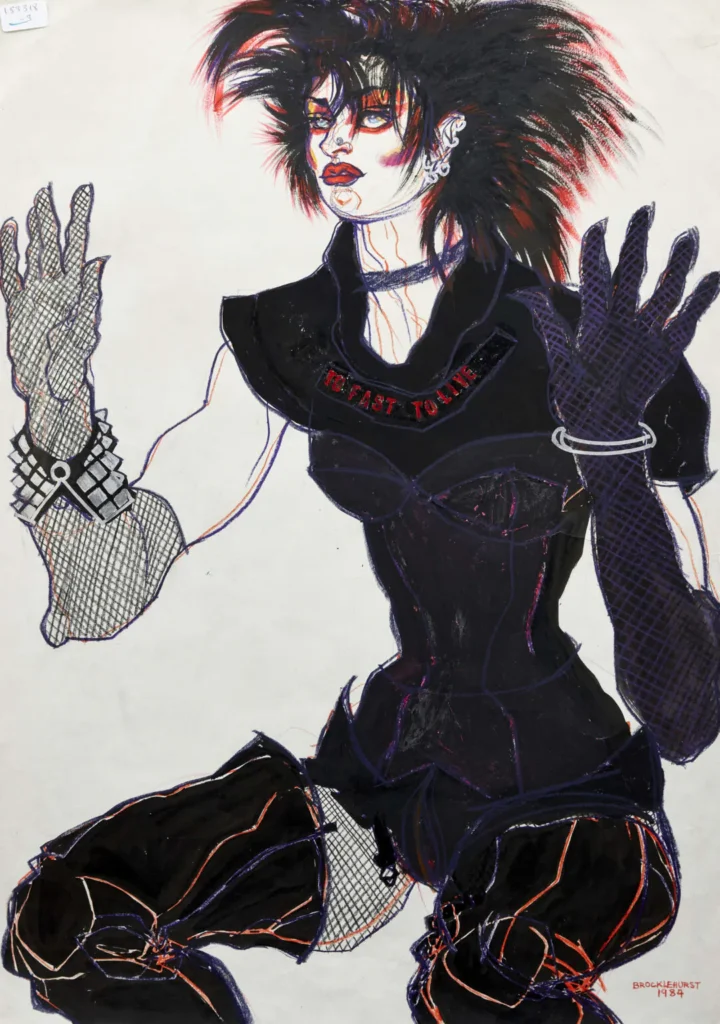 Jo Brocklehurst Punk Fashion Illustration