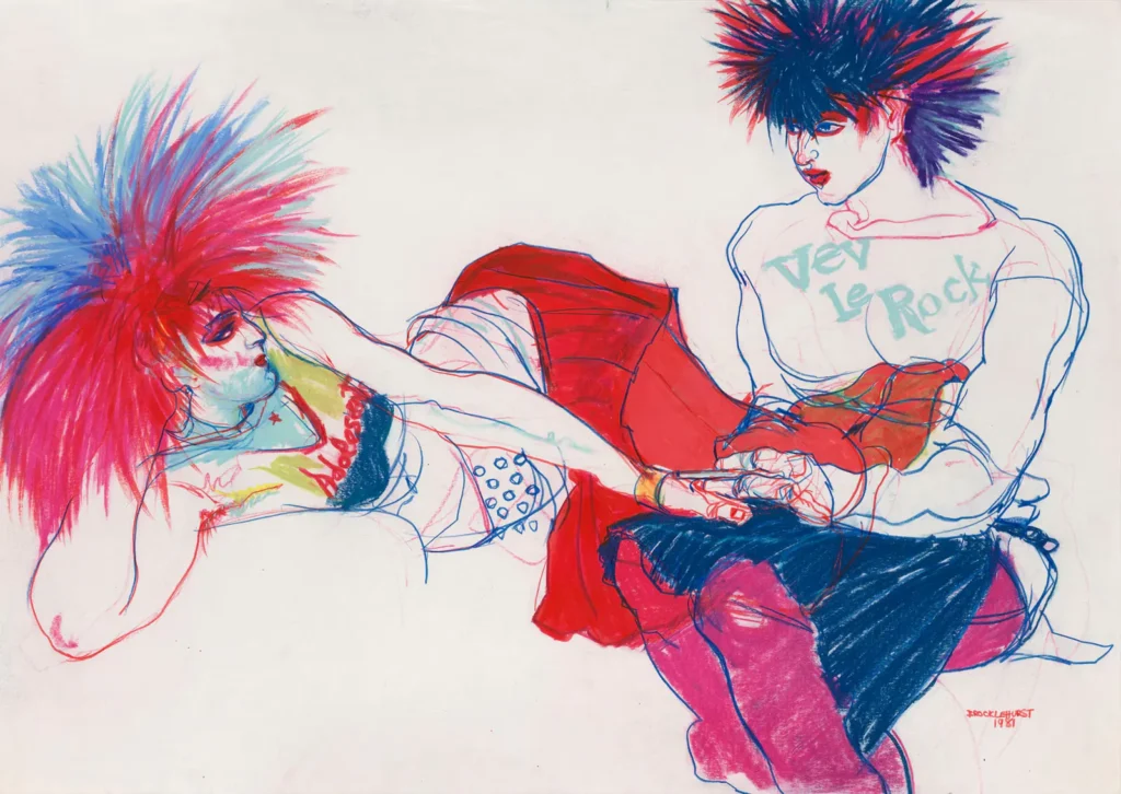 Jo Brocklehurst Punk Fashion Illustration