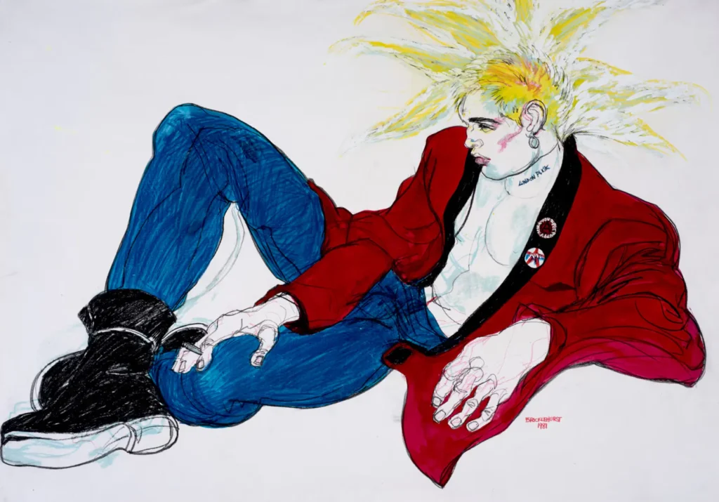 Jo Brocklehurst Punk Fashion Illustration