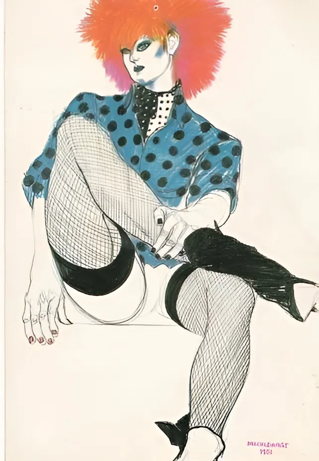 Jo Brocklehurst Punk Fashion Illustration