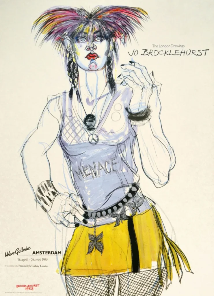 Jo Brocklehurst Punk Fashion Illustration