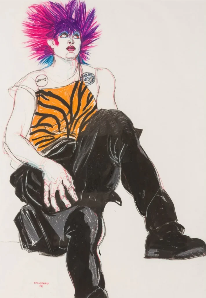 Jo Brocklehurst Punk Fashion Illustration