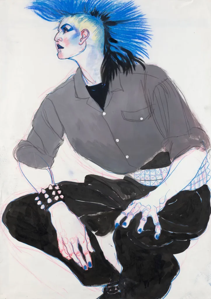 Jo Brocklehurst Punk Fashion Illustration