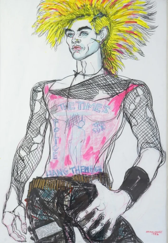 Jo Brocklehurst Punk Fashion Illustration