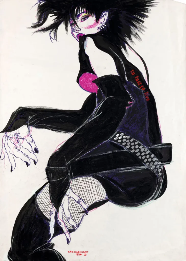 Jo Brocklehurst Punk Fashion Illustration