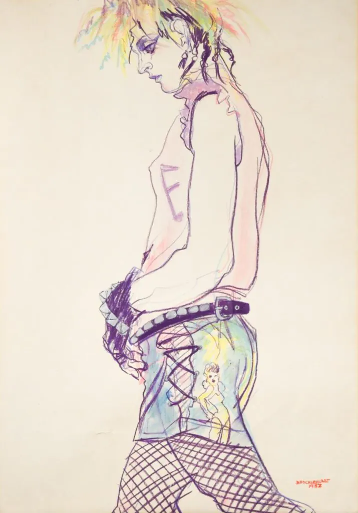 Jo Brocklehurst Punk Fashion Illustration