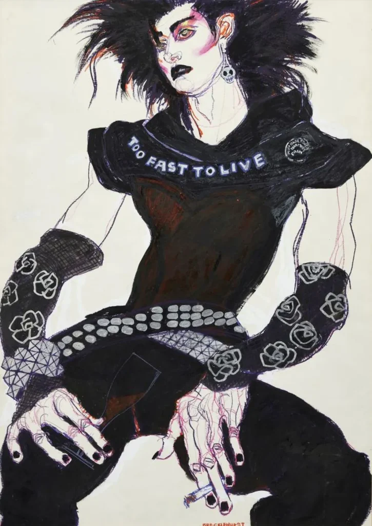 Jo Brocklehurst Punk Fashion Illustration