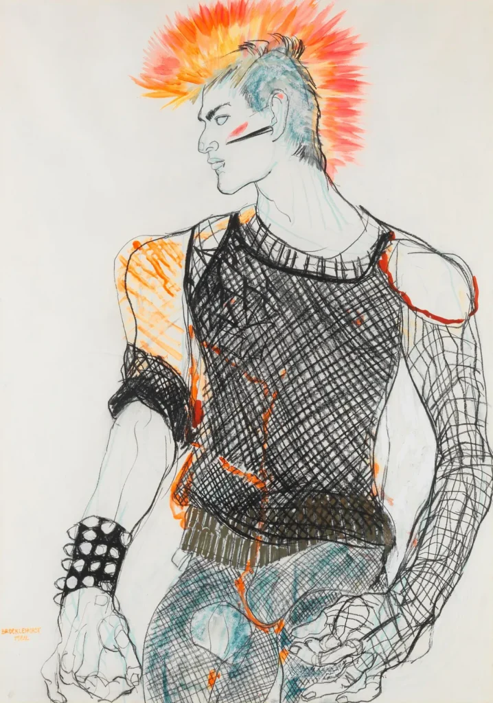 Jo Brocklehurst Punk Fashion Illustration