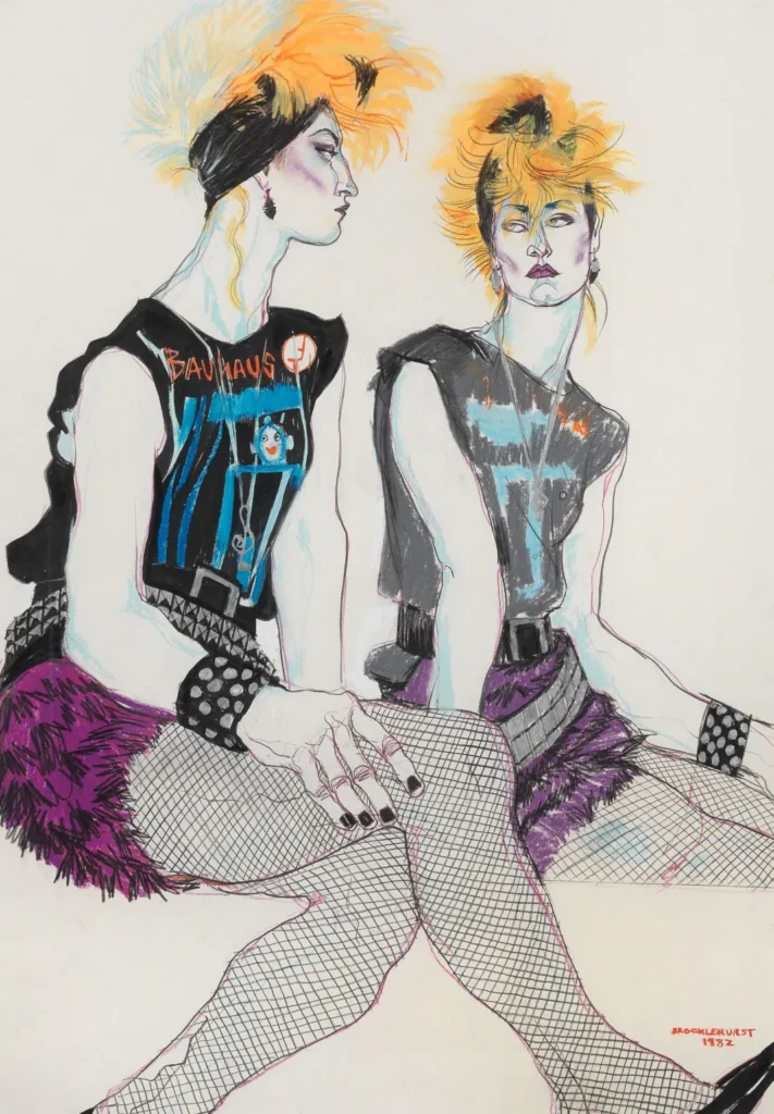 Jo Brocklehurst Punk Fashion Illustration