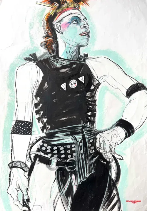 Jo Brocklehurst Punk Fashion Illustration
