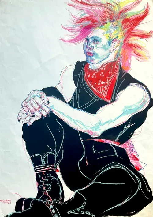 Jo Brocklehurst Punk Fashion Illustration