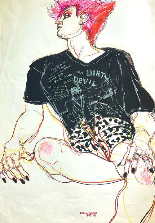 Jo Brocklehurst Punk Fashion Illustration